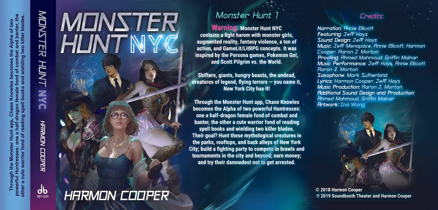 Monster Hunt NYC Books 1 - 3 by Harmon Cooper “Cassette” USB