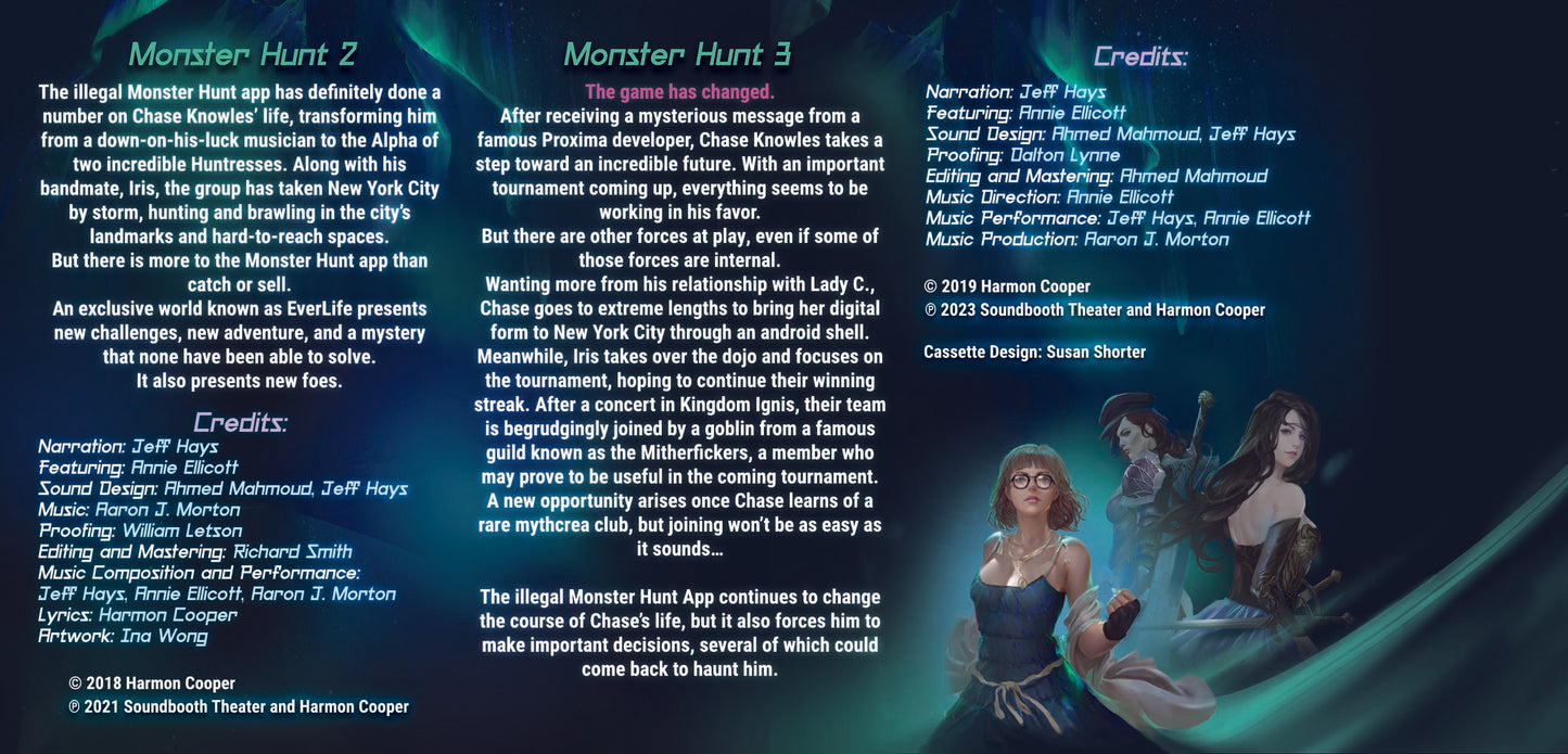 Monster Hunt NYC Books 1 - 3 by Harmon Cooper “Cassette” USB